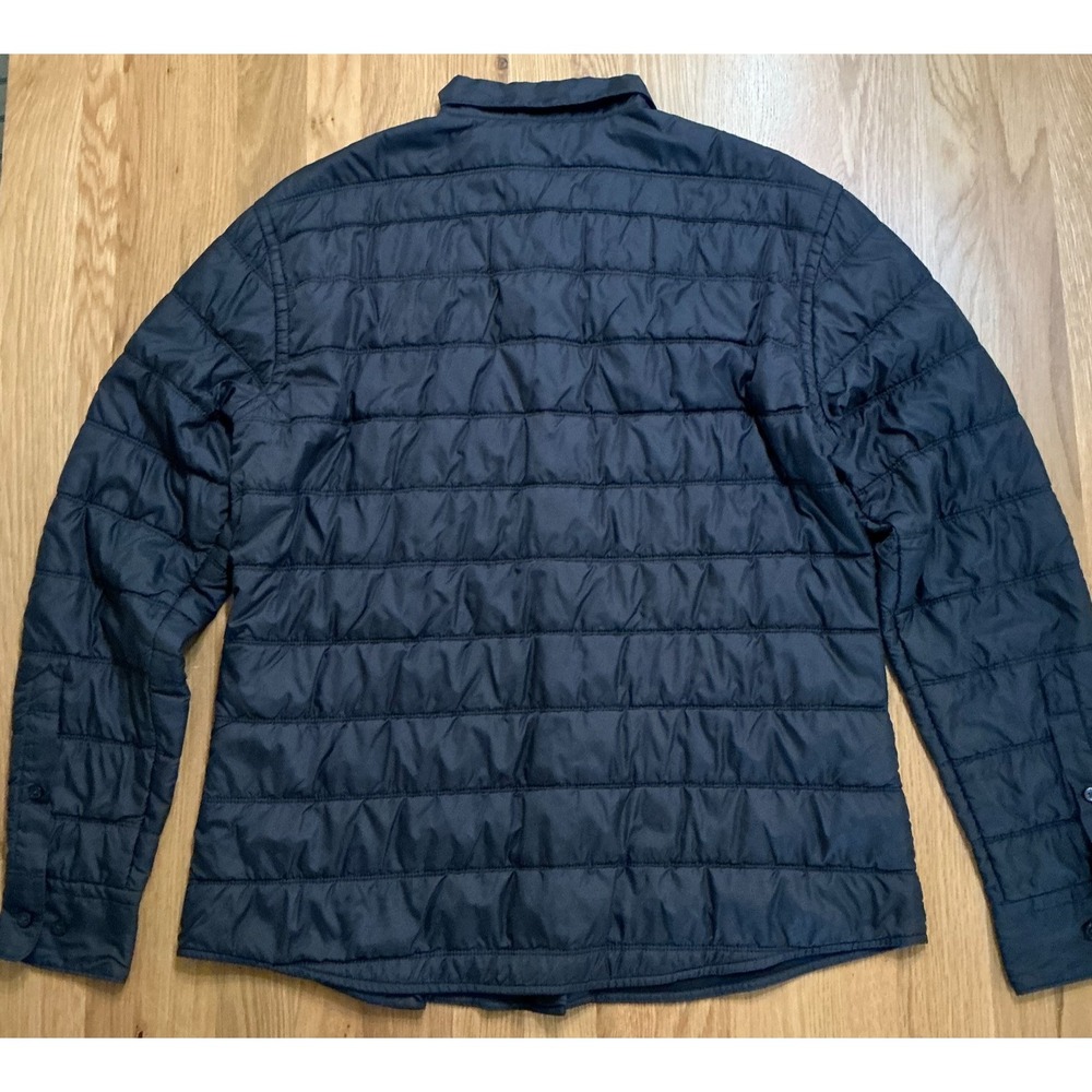 BOSS Hugo Boss Russell Quilted Shirt Jacket Mens XL Black Slim Fit Insulated - Picture 3 of 8